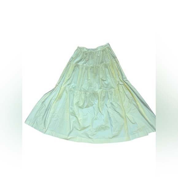 Staud Wallflower Butter Yellow Tiered Sea Skirt - Picture 6 of 8